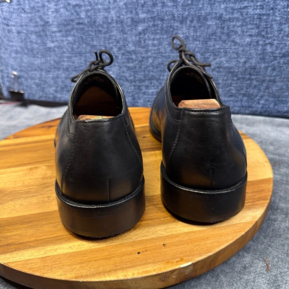 J. Murphy Johnston & Murphy Dress Shoes Mens 13M Black Leather Cap Toe 59-11567